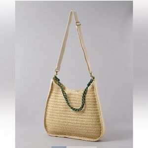 American eagle raffia tote bag